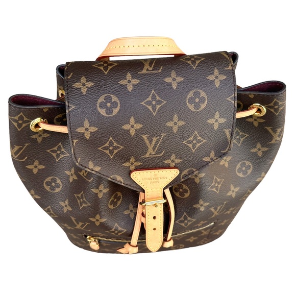Authentic❤️Louis Vuitton Montsouris Rucksack Backpack Monogram Brown Canvas - Picture 9 of 16
